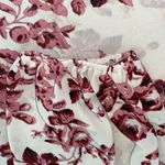 SheIn Curve floral semi sheer blouse elastic at wrists puffy long sleeve size 4X Photo 5