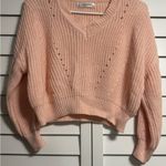 Jon & anna  Blush Pink Cropped Knit Sweater Photo 2