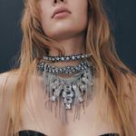 ZARA NWT Bejeweled Chocker Necklace Photo 6