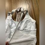 Lululemon twist around tank w/built in bra white 8 Photo 2
