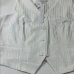 Carole White Pinstripe Women's Vest Size XL Photo 10