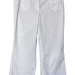 Star City #206  white cropped wide leg trousers Photo 0