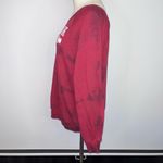 PINK - Victoria's Secret PINK VICTORIA’S SECRET Red Tie Dye Boatneck Graphic Sweatshirt XS Photo 6
