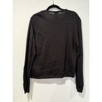 Vintage Teddi Sweater Cardigan Medium Crochet Floral Knit Embroidered Whimsigoth Black Photo 1