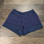 Elevenses NWT Anthropologie  Embroidered Navy Shorts Sz M Photo 2