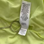 Athleta  Essence Energize Sports Bra‎ Tank Top Sz Medium Fluorescent Green / Grey Photo 9