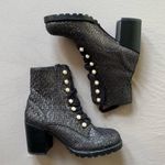 Stuart Weitzman  Ivey Tweed High Block Heel Combat Boots Photo 5