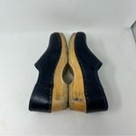 Sven NAVY BLUE Leaf Punch Swedish Clogs Size 37 or US 6.5 Photo 3