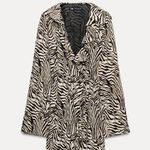 ZARA   Ruffled Zebra Print Dress Photo 0