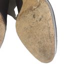 LK Bennett L. K. Bennett Size 7.5 black platform heels Suede black silver 4" Photo 8