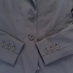 Theory  Navy Women's Blazer Size 4 Classic Wool Blend 2 Button Single Breasted Photo 4