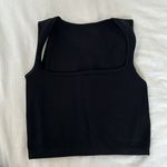 Black square neckline crop top Photo 3