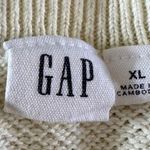 Gap curve hem crewneck cotton sweater yellow stripe size XL Photo 6