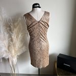 Revolve NWT  Sleeveless Neutral Tan Snake Mini Dress Photo 2