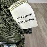 Queen of Sparkles Metallic Green Pleated Swing Shorts Size Large Photo 5