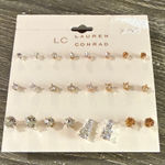 LC Lauren Conrad Gold and Silver Tone Earring Collection Set of 12 Photo 0