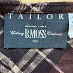 Tailor B. Moss Company Plaid Skirt Womens Size 6 Brown Black White Career Casual Photo 1