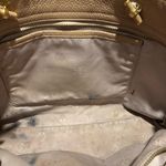 Tory Burch  Britten Satchel Purse Tan Color Photo 8