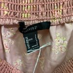 Forever 21 NWT  floral dress ruched sleeve and neckline size s Photo 3