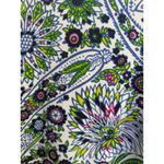 Talbots  Cardigan Sweater Blue Floral Print Crew Neck Button Up Knit‎ Size XS Photo 4