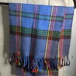 Source Unknown Blue/Multicolor Plaid Tartan Winter Scarf Photo 2