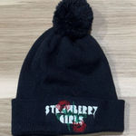 YP Classics Strawberry Girls Rose Beanie Black Photo 0