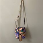 J.Crew leather Floral Bucket Bag withTassels Photo 1