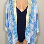 Chico's Chico’s blue and yellow swimsuit coverup. Photo 0