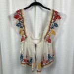Tularosa Cream Embroidered Chiffon Top Sz.XS Photo 6
