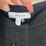 Milly NWT  Black Bouclé Flared Cropped‎ Ankle Dress Pants Size 8 Photo 3