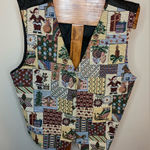 Vintage Christmas‎ Tapestry Vest Photo 0