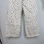 ZARA  The Marine Straight Crop Wide Leg Pants Floral Print size 6 Photo 7