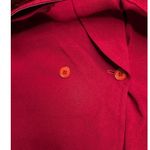 Evan Picone Vtg 1980s  Red Double Breasted Belted Classic Blazer Jacket 20W Photo 2