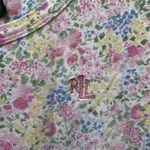 Ralph Lauren Lauren  Floral Print Nightgown Short Sleeve Sleep Pajama M Cotton Photo 5