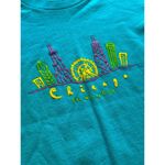 Anvil Pre Shrunk 90s 80's Chicago T-Shirt Made In USA Crew Neck Women Medium VTG Photo 5