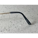 TURA EYEGLASSES FRAMES ONLY Paloma BLACK Chrome HALF RIM 50 Photo 5