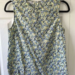 Equipment  XS Floral Sleeveless Cotton Tank Top Photo 0