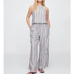 Gap sz S Women Wide Leg Relaxed Pull On Linen Blend Pants Boho Beachy Laggenlook Photo 4