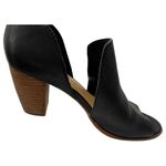 Lucky Brand  Black Peep Toe Heeled Boots Walk Tall Photo 6