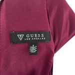Guess  Burgundy Velvet Sequin Mini Evening Dress Size 4 Photo 8