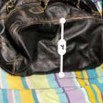 Black Rivet Vintage Wilson’s Leather  Black-Brown Leather duffel One Size Photo 4