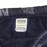 PINK - Victoria's Secret VS PINK black jogger sweatpants with glitter logos throughout Photo 2