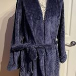 Nautica Fleece Embossed Texture Puffy Flowy Tick Winter Bathrobe Cozy Sherpa Teddy Fluffy Fuzzy Textured Photo 1