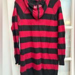 BCBGMAXAZRIA Vintage Y2K Rabbit Hair Knit Bedazzled Long Hooded Sweater Size XL Photo 1