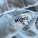 Show Me Your Mumu NWT Show Me Your Mumu Women's Tana Babydoll Tie Dress Size M Shore Light Blue Photo 3