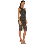 H:ours Shade Dress Polka Dot One Shoulder Photo 1