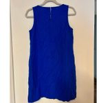 NWT J.Crew Linen Blended Sleeveless Mini Dress In Bright Grotto Size 0 Blue Photo 6