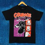Ripple Junction Courage the Cowardly Dog Freaking Out Cartoon Network Tee M Photo 0