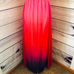 Colorful Ombré Backless Pleated Maxi Dress Pink Photo 6