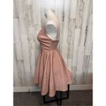 Ever Pretty Rose Gold Glitter Skater Dress Size MEDIUM Sparkly Fit & Flare Party Photo 5